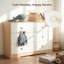 Commode blanche pour chambre à coucher, commode pour bébé en bois pour chambre de bébé, commode à 6 tiroirs avec base robuste, commode à vêtements moderne pour vêtements et articles essentiels pour bébé-332374225