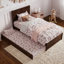 Lit plateforme en bois massif avec pied de lit et gigogne Lamarkus-1602347297-1602347298