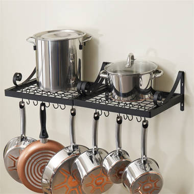 Pot Racks - Premier Collection PR8B-24 Series Wall Mounted 24