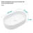 19.4X12.16 Inch White Ceramic Sink Bathroom - Vessel Type, Modern, Stain Drain Opening Package Height