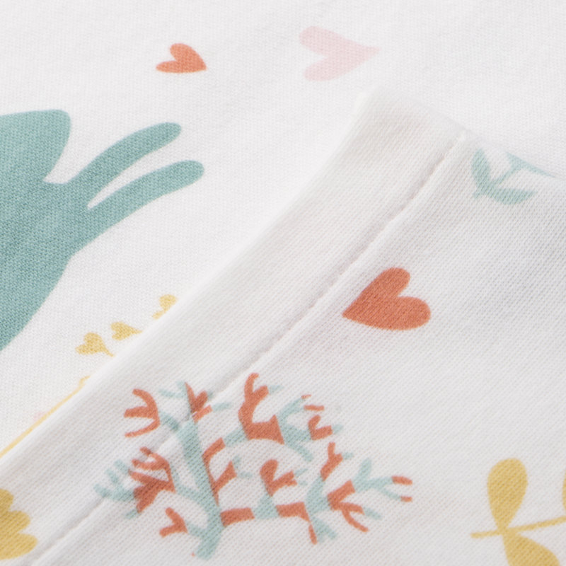 Taies d'oreiller en coton pour tout-petits, 13 po x 18 po, fermeture à enveloppe, lapins - NTBAY