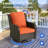 Klodjana Wood Premium All-Weather Wicker 7 - Person Patio Conversation Set with Cushions-1983003808-1983259308