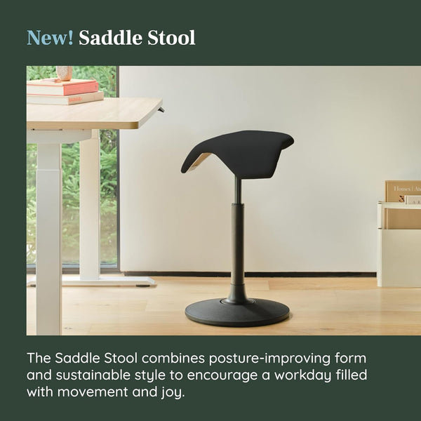 Height-Adjustable Active Wobble Stool With Birch Seat