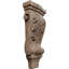 Petit corbeau en bois pilant Acanthus l 4 3/4 po x P 1 3/4 po x H 10 po (paquet de 4)-91124953