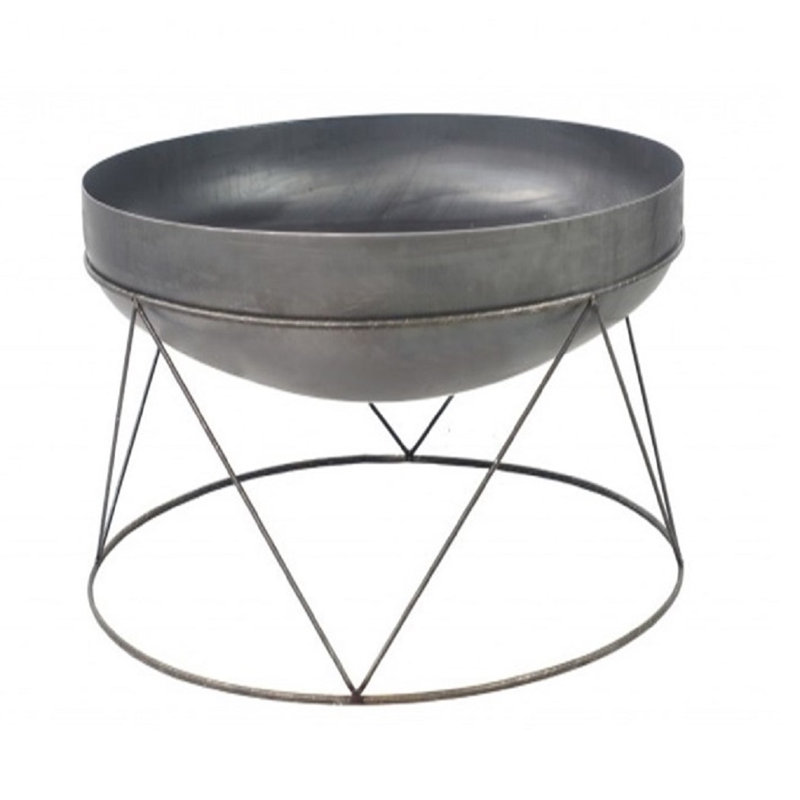 Osha Steel Smokeless Fire Pit Table, 30" H x 60" W x 60" D