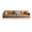 Canapé modulaire en similicuir caramel-217144617-217144621
