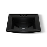 Archer® Vitreous China Rectangular Drop-In Bathroom Sink with Overflow