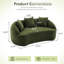 049s Chenille 2 sans os avec mise à niveau, 3 coussins décoratifs, pour le salon, le bureau, l’appartement, l’espace et le confortable courbé en chenille, utilisation modulaire à la maison, profil
