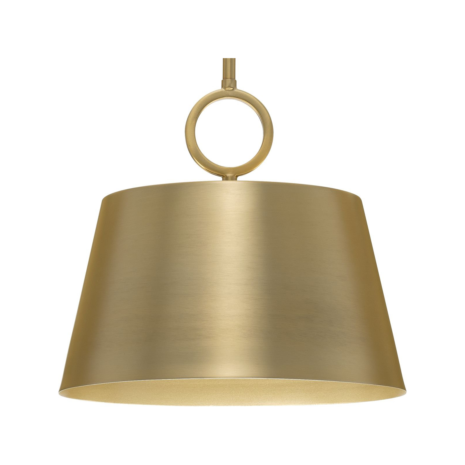 Elda Metal Dimmable Pendant, 11.87" H x 12.37" W x 12.37" D, Brushed Bronze