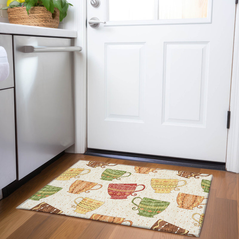 Premium Machine Washable Cerrito AMF170 Multi Rug, Rectangle 1'8" x 2'6"