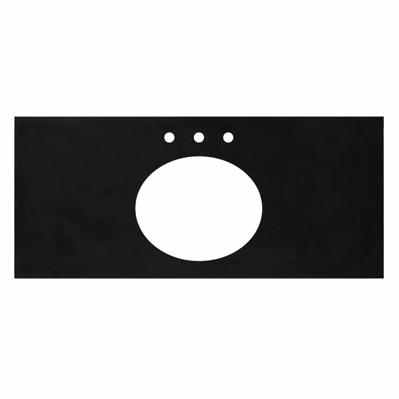 Plateau de meuble-lavabo simple 48,5 po, Gris anthracite
