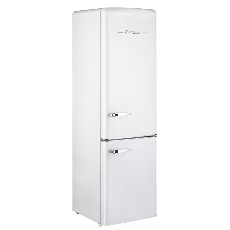 Réfrigérateur à congélateur inférieur classique de 8,7 pi³ à dégivrage manuel Classic de 21,6 po ENERGY STAR, Blanc guimauve