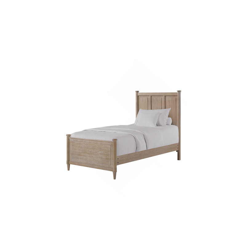 Lit en placage Mindi sans lit gigogne, Lit simple