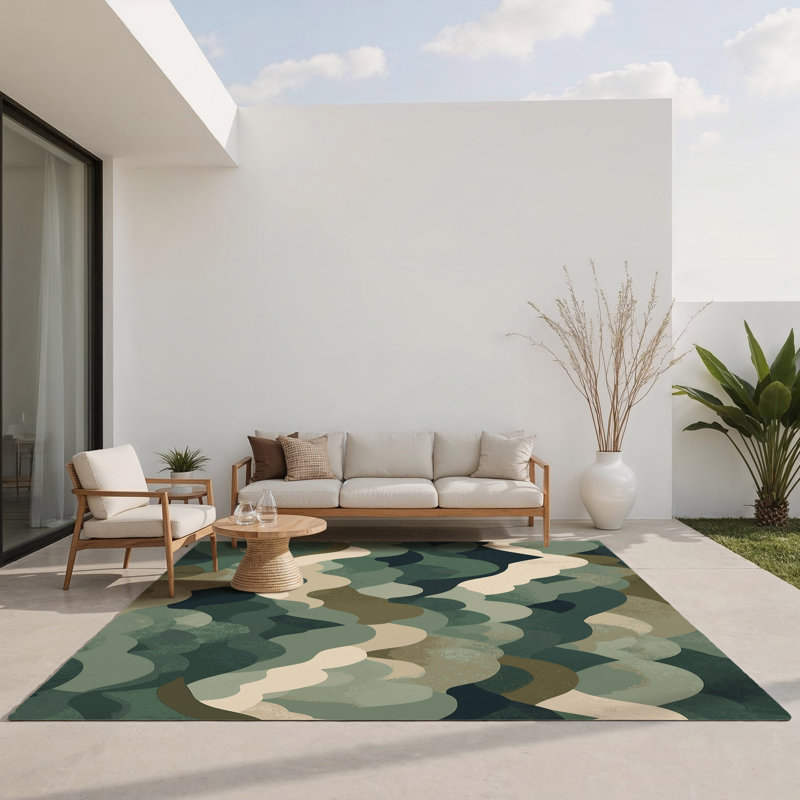 Tapis intérieur et extérieur Velvet Horizons, Rectangle 5 pi x 7 pi