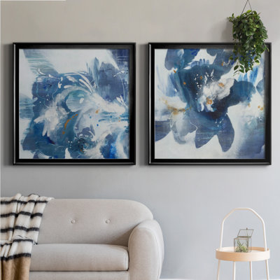Blue Velveteen - ensemble de 2 reproductions d'art sur toile