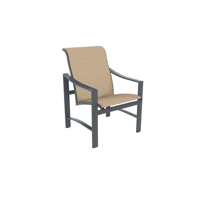 Kenzo Outdoor Dining Armchair, Cape Cove, Graphite