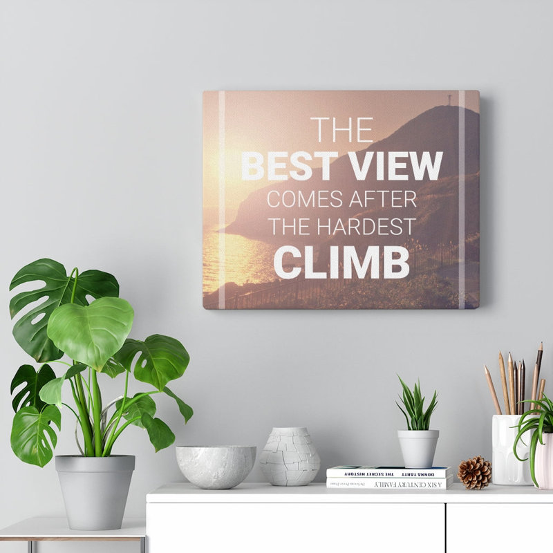 The Best View - Wrapped Canvas Print