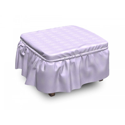 Ensemble de housse pour repose-pieds à coussins carrés de boîte 2 pièces médiéval