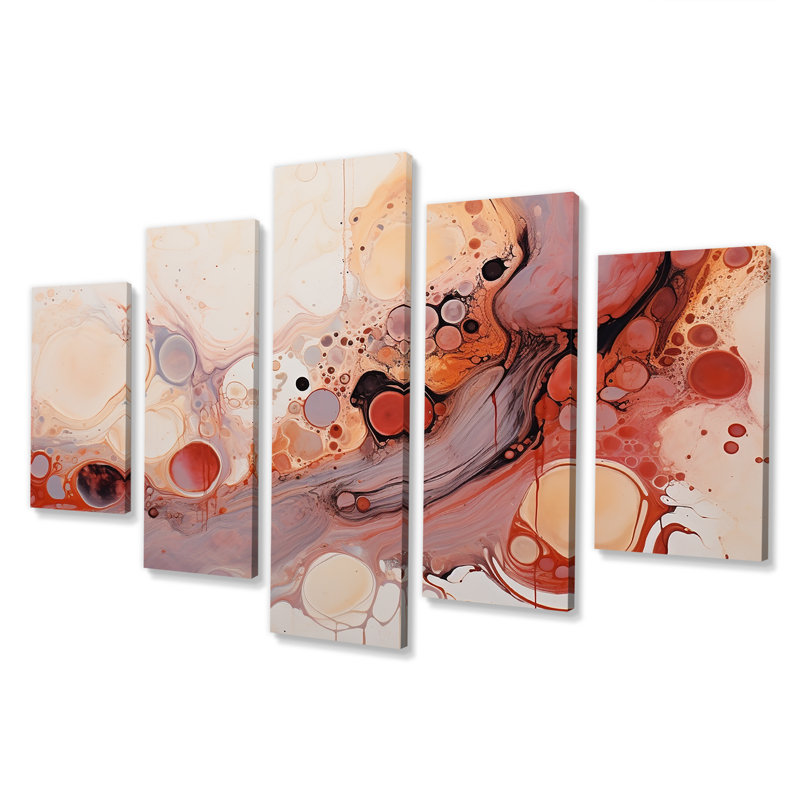 «Pink Abstract liquide encre galaxie I»