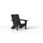 Chaise Adirondack moderne en poly (ensemble de 4), noir-51831787