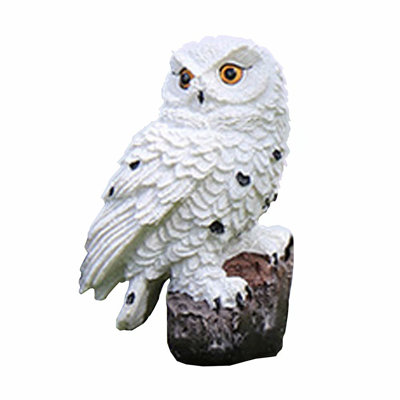 Solar Powered Integrated LED Pathway Light Outdoor Waterproof Garden Decorations Owl Stake Lights
