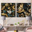 Gregory - Ensemble de 2 collages carrés à formes abstraites-101845541-101845540