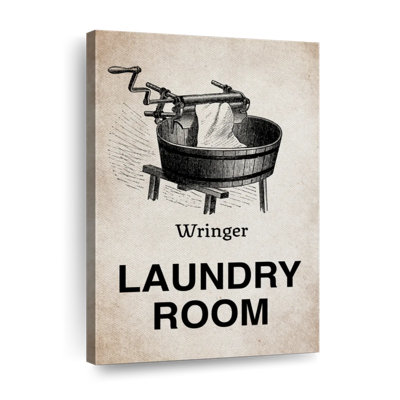 Wringer Laundry Room sur impression sur toile