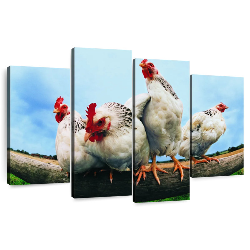 Brampt Chicken Gang, 27"H x 43"W