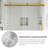 60 In. W X 76 In. H Single Sliding Shower Door-116650969
