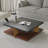 Classica Rectangle Wood Coffee Table Walnut-Colored Black-119311359