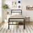 18 Inch Metal Bed Frame with Headboard and Footboard-963486998