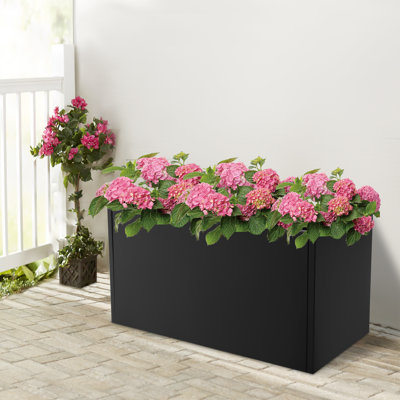 Boîte à fleurs en métal