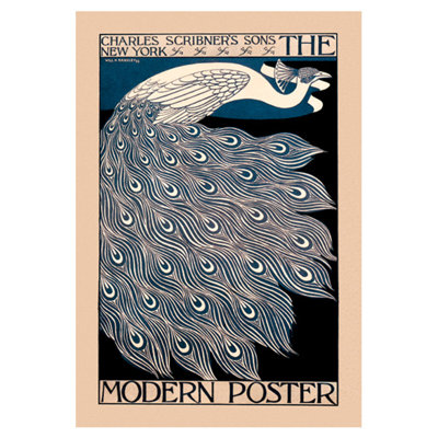 Modern Poster by Will H. Bradley Vintage Advertisement on Wrapped Canvas