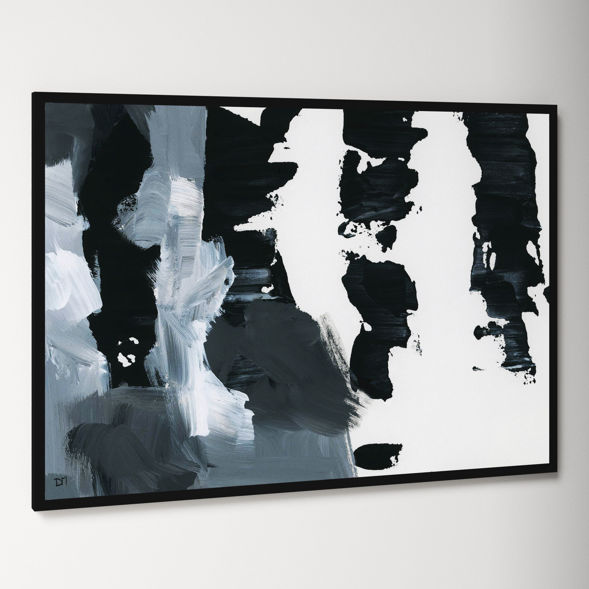 Abstract Pronto Paint, 38" H x 54" W x 1.5" D
