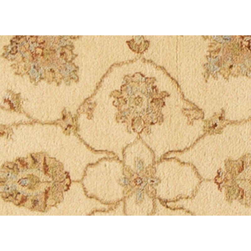 Hand Knotted Wool Area Rug in Beige