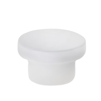 Poignée ronde blanche mat Ethan 1-1 / 4 po
