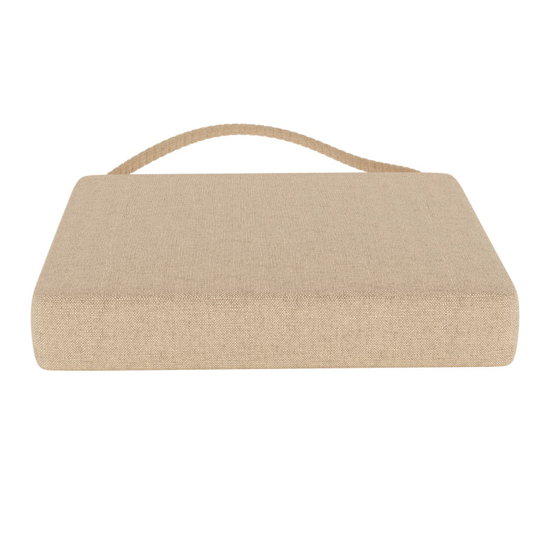 Sunbrella® Indoor/Outdoor Dining Chair Cushion, Antique Beige Sunbrella® Canvas