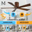 60" Irene 5-Blade Hugger Ceiling Fan with Wall Remote-1087667388-1087667352-1087667335