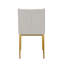 Chaise d'appoint en métal gris Yelissa