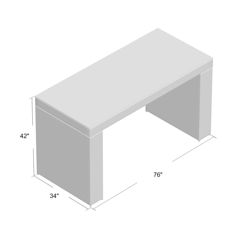 Larrissa Rectangular Glass Outdoor Bar Table