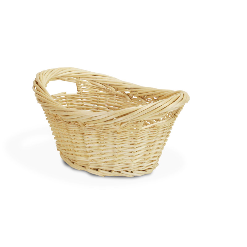Panier ovale en osier, 10,75 po x 23 po x 17,25 po