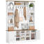 Rangement pour vestibule 51,2 "avec portemanteau et armoire à chaussures