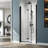 BFH 34"W*72"H  Bifold Frameless Shower Door,6mm Clear Tempered Glass, 180° Folding Hinge-107560216
