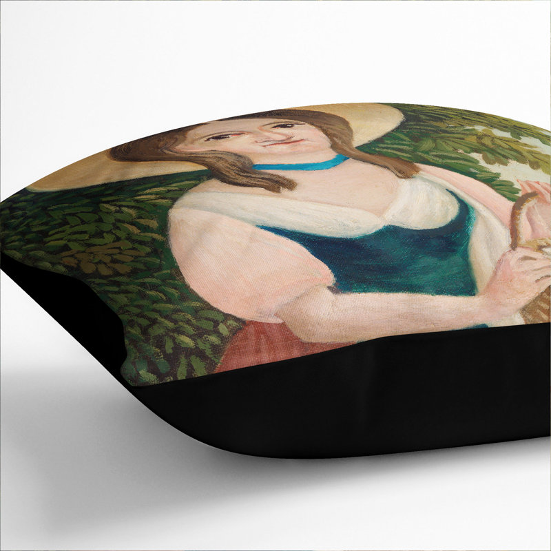 Square Cushion, 55cm H x 55cm W x 20cm D, Black