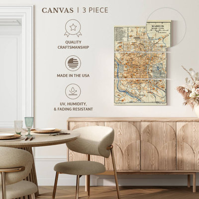 Aliaz Vintage Map Of Madrid City