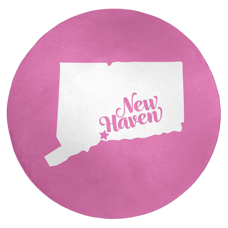 Tapis en poly-chenille new refuge connecticut, Rond 5 pi