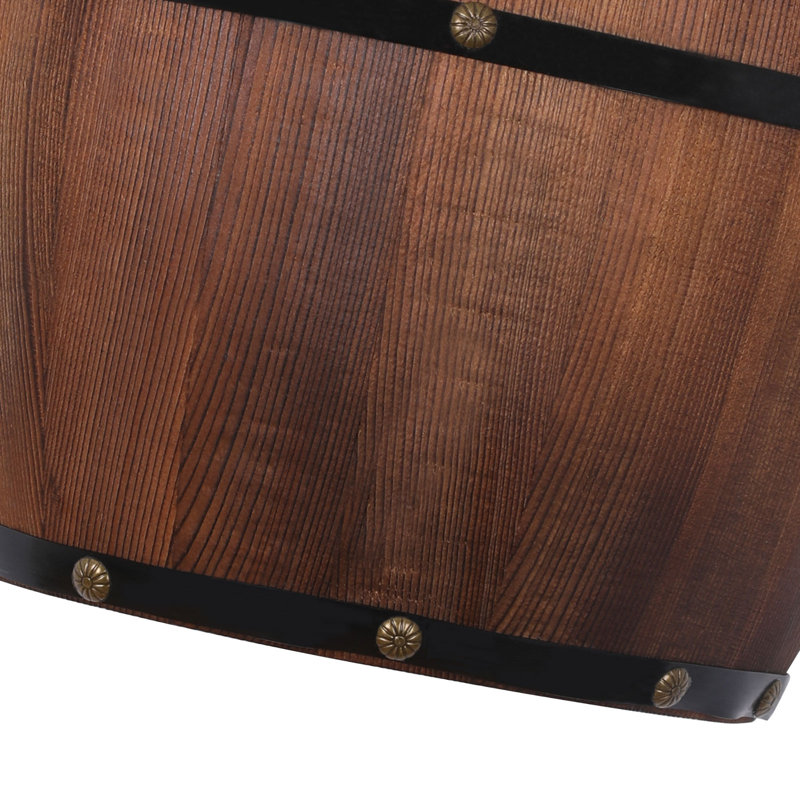 Applique murale en bois 1 lumière 7,87 po