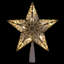 9" LED Lighted Glitter Star Christmas Tree Topper Warm White Lights-105791838