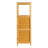 DarcyBamboo 3-Tier Slatted Shelf with Crates, Natural