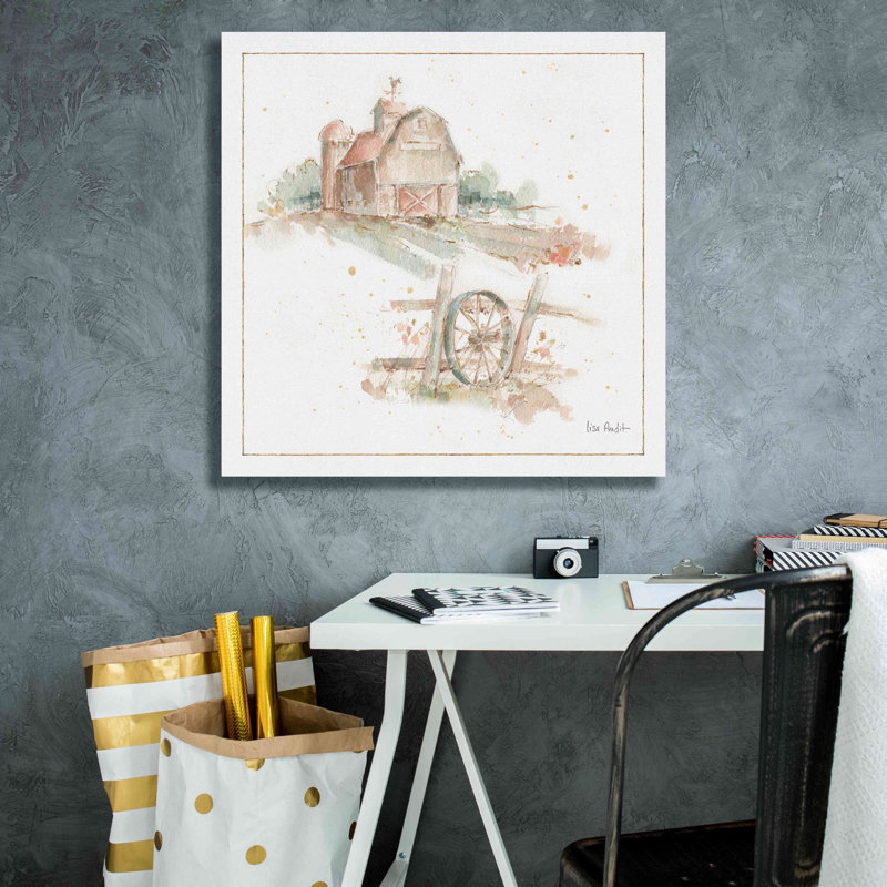 «Farm Friends XV» par Lisa Audit, art mural sur toile, H 26 po x l 26 po x P 1,5 po